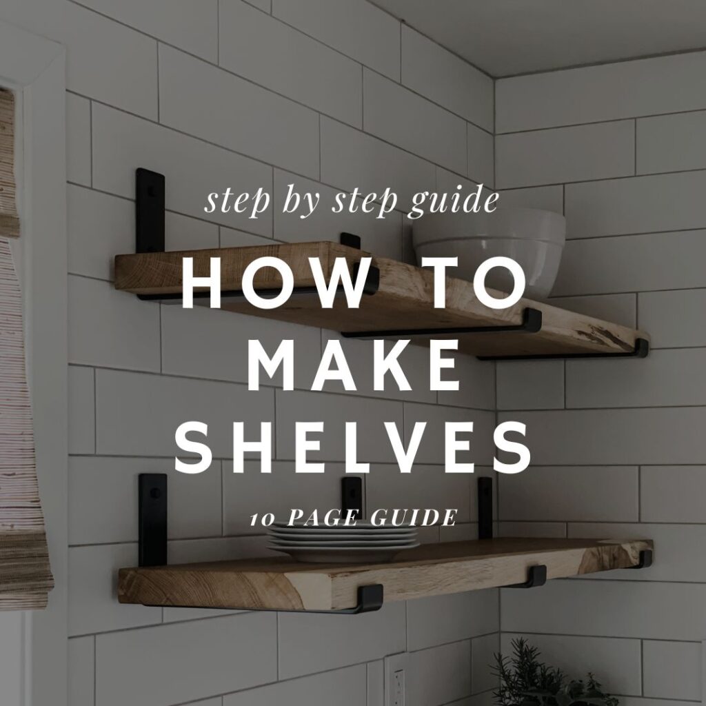 how to make wood shelves