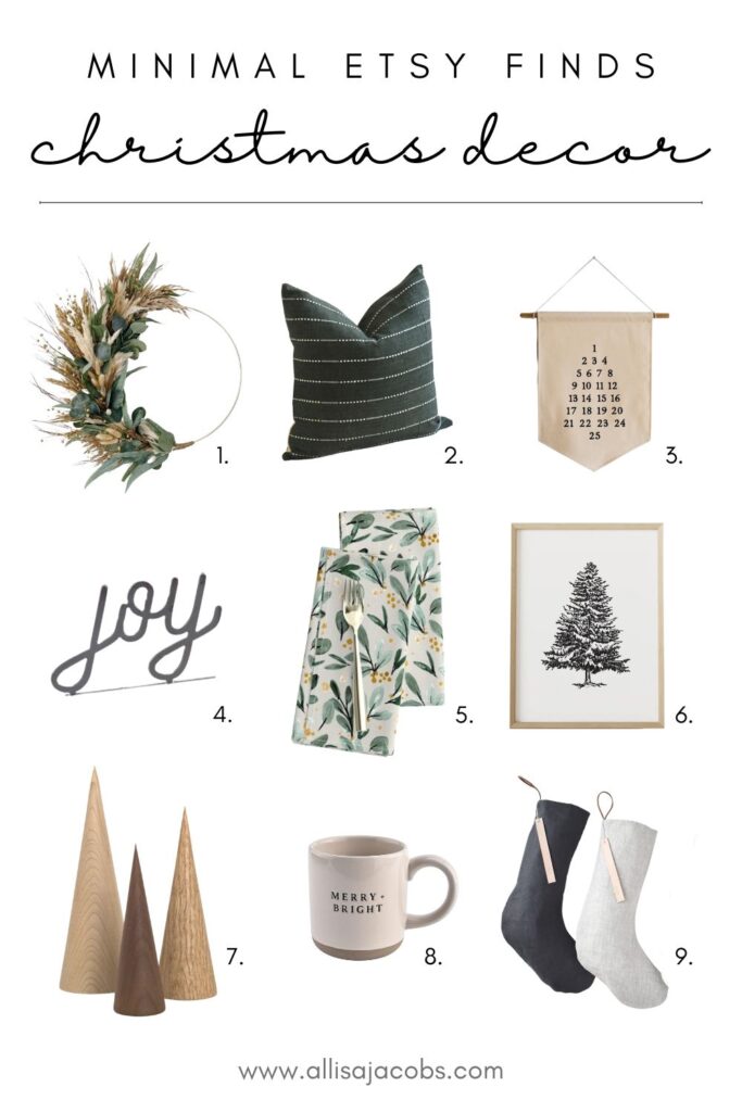 minimal christmas decor