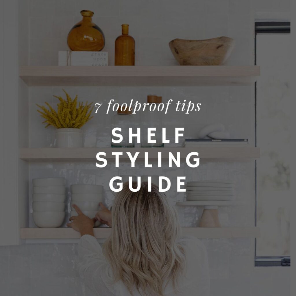 how to style shelves